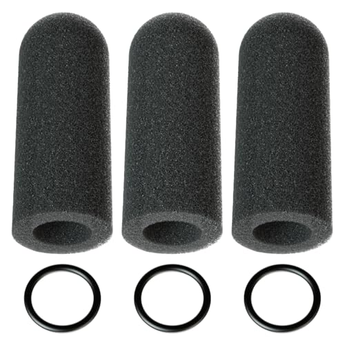 Pinkind Microphone Windscreen Replacement for David Clark M7A Mic Cover, M-4 / M-7 / H10 / H20 /DC PRO-X2 / PRO-2 / DC ONE-X ENC Headset, 3pack Noise Reducing Foam Cover