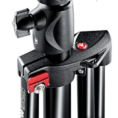 Manfrotto 1005BAC 107" Air Cushioned Aluminum Ranker Light Stand with 3-Sections & 2 Risers, Black