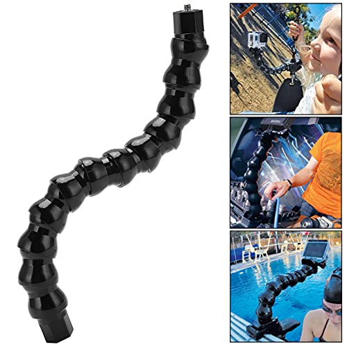 Yosoo Health Gear Camera Mount Arm, 12 Sections Flexible Sports Camera Clamp Arm, 1/4in Screw Holes, Compatible with Action Cameras