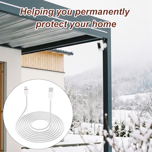 2 Set Camera Power Cord, Waterproof Charging Cable with Adapter Cable Compatible with Outdoor Cam Plus/Pan-Tilt Mount/Stick Up Cam Battery Pro/3rd Gen/2nd Gen/Plug-in