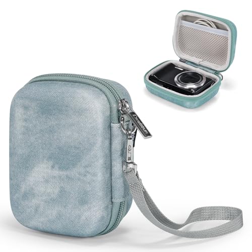 Cwatcun Carrying & Protective Case for Digital Camera, Small Camera Pouch for AbergBest 2.7" LCD Kodak Pixpro/Canon PowerShot ELPH 180/190 / DSCW830 Travel Cameras, Waterproof Shockproof Case，Grey - color: Grey