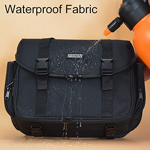 CADeN Camera Bag Case Shoulder Messenger Bag with Tripod Holder Compatible for Nikon, Canon, Sony, DSLR SLR Mirrorless Cameras Waterproof (Black, Small) - size: Small