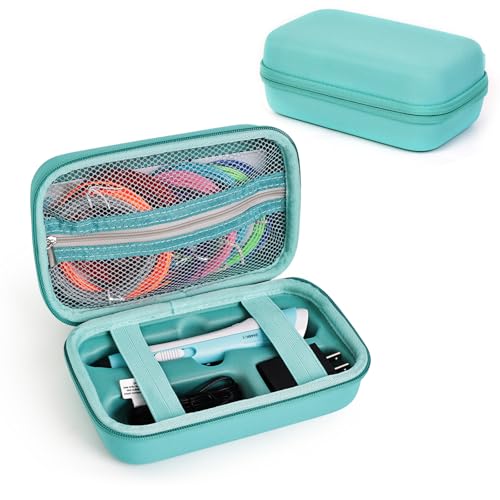 Hard Case Compatible with SCRIB3D P1/Advanced Printing 3D Pen, Portable Art Activity Set Carrier Case for Printing Strands and Accessories,Turquoise - color: Turquoise, size: Fits for SCRIB3D P1 Pen