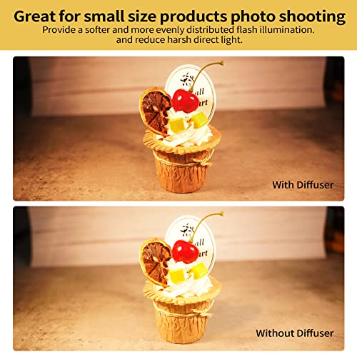Meking Mini Softbox Photography Lighting Kit, 2700K Tabletop Led Lamp Continuous Warm Lighting System for Small Product Photo Video Studio Shooting, 2 Pieces - color: Warm Light