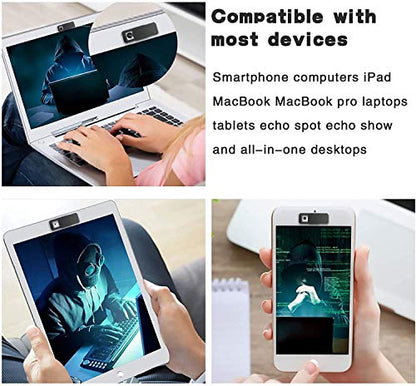 Huaxi Camcover-Webcam Cover, Laptop Camera Cover Slide Ultra Thin for Computer, MacBook Pro, MacBook Air, iPad, iMac, iPhone, Protect Webcam Privacy, Black