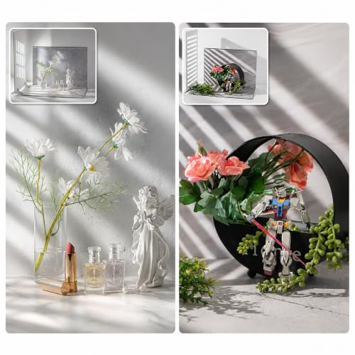 10Pcs 20Patterns Product Photography Backdrops Kit, Photo Backdrop Board with Shadow Props, Food Photography Backdrops & Backgrounds for Jewelry & Cosmetics, 16.5 x 11.7 in