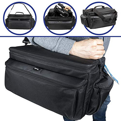 Ultimax’s Extra Large, Water-Resistant Gadget Bag Compatible With Camcorders and Accessories for Panasonic AG-AC160, AC30, AC90A, AC130A, AF100, HVX200, UX90, UX, 180HC-X1000, HC-X1, And More - size: Extra Large