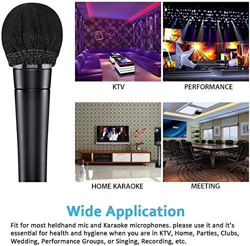 200 Pcs Disposable Microphone, Non-Woven Fabric, USB Connector, for Karaoke, Press Conferences, Recording Rooms