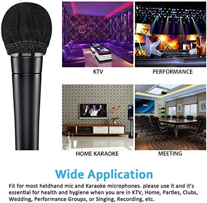 200 Pcs Disposable Microphone, Non-Woven Fabric, USB Connector, for Karaoke, Press Conferences, Recording Rooms