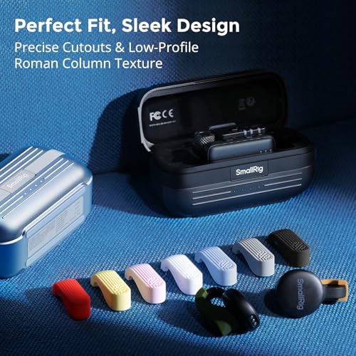 SMALLRIG 9PCS Silicone Case Kit S70 Wireless Microphone Transmitter (ID: 5714/5715 / 5716/5717 / 5718/5719), 9 Color Protective Covers, S70 Mic Accessories, Snap-On Installation