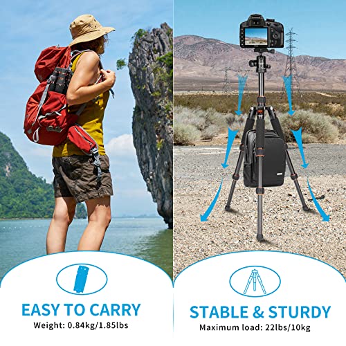 Koolehaoda Mini Tabletop Tripod with 360° Ball Head, Aluminum Portable | Compact Lightweight Desktop Camera Tripod Stand with Quick Release Plate, Adjustable Height for DSLR Video Camcorder Phone