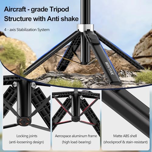 Auto Face Tracking Selfie Stick Tripod for iPhone, Minimalist 360° Rotating AI Tracking Tripod with Wireless Control, 60" Extended Phone Holder for Content Creation Vlogging, Live Streaming - style: basic