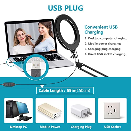Kiyo V2 X Webcam Ring Light Wall Holder,10'' Streaming Light with Wall Folding Mount Compatible with Razer Kiyo V2 X,Kiyo V2,Kiyo pro Ultra 4K,Kiyo X Webcams