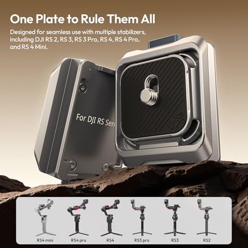 ULANZI UKA Stabilizer Quick Release Kit with QR Plate,Compatible with RS 2, RS 3, RS 3 Pro, RS 4, RS 4 Pro, and RS 4 Mini