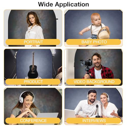 Kate 8.5ft Collapsible Backdrop Adujustable Stand for Self Tape Backdrops Pop up Portable Background Backdrop Frame Stand - color: Pattern2