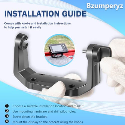 740143-1 Gimbal Bracket Mounting Bracket with Knobs Fit for Helix-5 Series Fish Finders All Models - style: 740143-1
