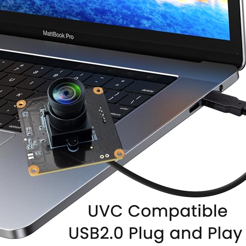 USB 260fps High Speed 110 Wide Angle No Distortion Lens Camera Module 2MP USB UVC Video Lightburn Industrial Camera Plug and Play for Laptop Raspberry Pi Jetson Nano - color: 110Degree Wide Angle Lens Camera Module
