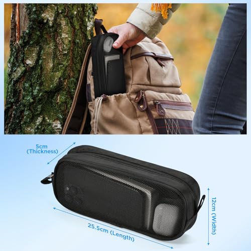 Electronics Organizer Travel Case,Zipper Mesh Tech Pouch Accessories Carry Storage for Mouse,Cord,Cables,USB Flash Drive,Hard Drive,Essentials