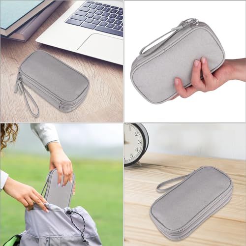JIAKAI Travel Cable Organizer - Electronics Accessories Bag(Double Layer - Grey) - color: Double Layer -Grey