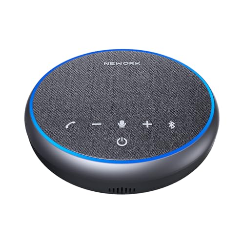 Conference Speakerphone, 3 AI Mics 360 Voice Pickup, Smart Noise Cancelling, Portable Speaker for Video Calls, Home Office & Small Team Meetings - color: FreeChat 101(3 Mics)