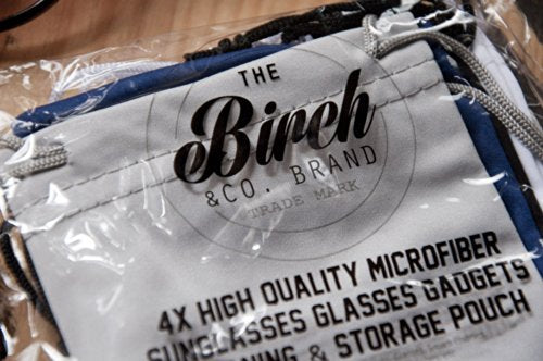Birch THE CO. BRAND 4X Microfiber Sunglasses Glasses Gadgets Cleaning & Storage Pouch