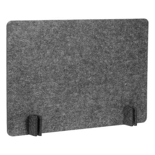 PATIKIL Desk Dividers 24" x 16", 1 Pack Desk Privacy Panel Freestanding Noise Reducing Partition Acoustic Panel with 4Pcs Support Feet for Testing Office Home Library, Dark Gray Style B - color: Dark Gray Style B, size: 24" x 16"