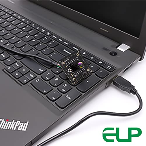 ELP USB Camera Module Super Mini 720p Wide Angle with 100degree M7 Lens Megapixel HD OV9712 Embedded Webcam Board for Computer USB2.0 UVC Video PC Opencv Camera Module,with 3.3ft/1m Cable for Laptop