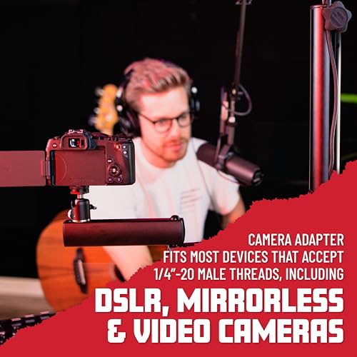 Gator Frameworks ID Series All-in-One Content Creator Tree with Light, Mic & Camera Attachments, Accessory Extentions Available (GFW-ID-CREATORTREE)