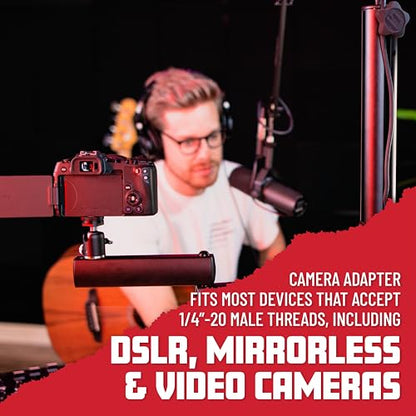 Gator Frameworks ID Series All-in-One Content Creator Tree with Light, Mic & Camera Attachments, Accessory Extentions Available (GFW-ID-CREATORTREE)