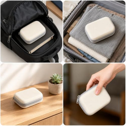 Electronic Accessories Organizer, USB Flash Drive Case SD Card Holder, Cable Management Bag with 118in Hook and Loop Tape, Travel Charger Organizer for Thumb Drive, Memory Cards, Cable
