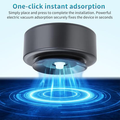 UTEBIT 360° Adjustable Suction Cup Mount for Gopro Car Mount, Black | Camera Suction Cup Mount with Ball Head Magic Arm, Vehicle Window & Windshield Electric Vacuum Magnetic Car Phone Mount