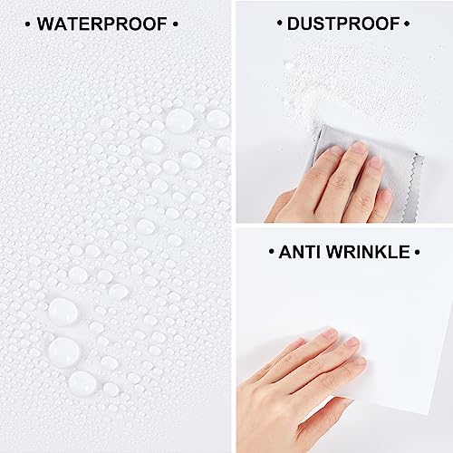 BENECREAT 40x15inch PVC Photography Backdrop, Matte White PVC Vinyl Photo Background for Product Video Photography Photo Studio - color: White