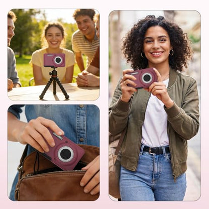 Case for Kodak PIXPRO FZ55 Case, Soft Silicone for Kodak PIXPRO FZ55 - Anti-Scratch Slim Fit Lightweight Protective - Red - color: Red