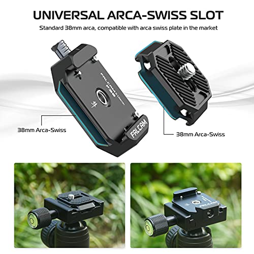 FALCAM F38 Quick Release Kit V1, Plate for DSLR/Mirroless Camera Compatible with Arca Swiss and Clamp for Tripod/Stablizer/Gimbal/Slider-2268 - size: F38 QR Kit V1