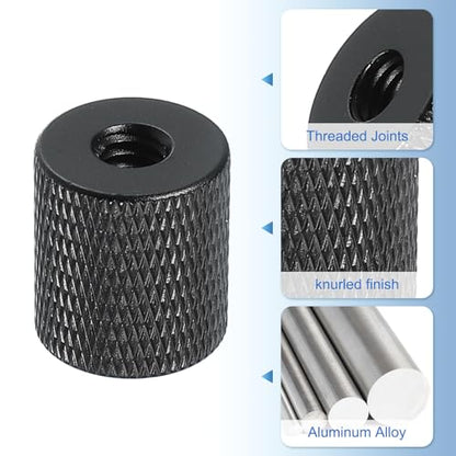 PATIKIL Tripod Screw Adapter 1/4" Female to M6 Male, 2 Pcs Tripod Nut Connectors Camera Mount Screw Camera Double Head Converter for Microphone Holder Magic Arms Accessories, 18 mm - size: 1/4" Female to M6 Male,18 mm