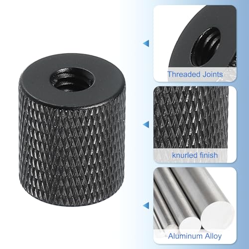 PATIKIL Tripod Screw Adapter 1/4" Female to M6 Male, 2 Pcs Tripod Nut Connectors Camera Mount Screw Camera Double Head Converter for Microphone Holder Magic Arms Accessories, 18 mm - size: 1/4" Female to M6 Male,18 mm