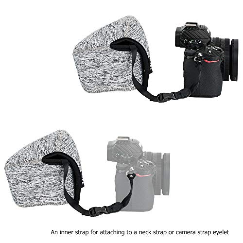 Neoprene Camera Sleeve Case for Sony ZV-E10 II +16-50mm lens Fuji X-T50 | Compact Camera Pouch, 6mm thick Neoprene, Anti Scratch. Touch-fastening flap. without strap, - color: Neoprene Camera Sleeve