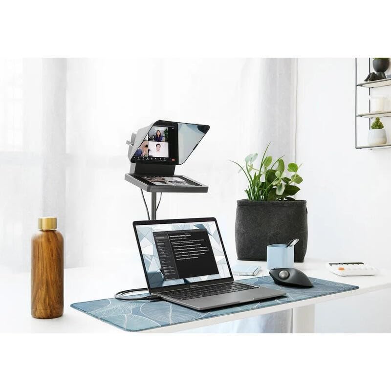 Elgato Prompter, Teleprompter with Built-in Screen | Drag-and-drop display, Supports DSLR, webcam, smartphone, Read chat or scripts, Works with Mac, PC, Stream Deck - style: Prompter