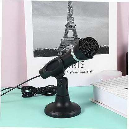 FAVOMOTO Capacitor Microphone for Computer Recording Wired Mic with Low Noise Pickup Stand for Streaming Podcasting Karaoke and Online Meetings