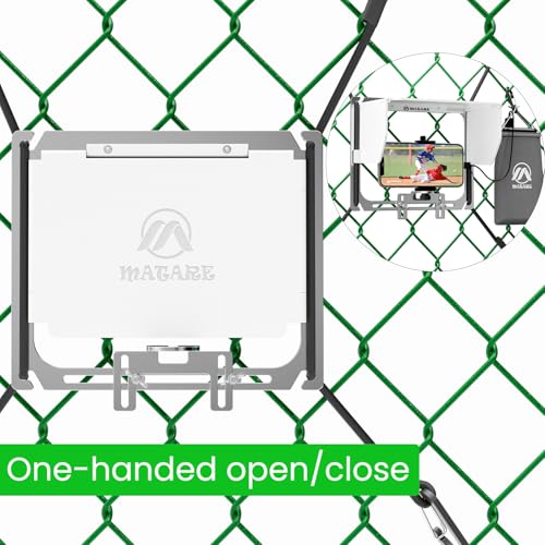 Cell Phone Fence Mount with Shade, Game Changer Mounting Kit, Gamechanger Streaming kit Works with iPhone, Mevo Start, Phones, and GoPro, for Recording Baseball Games(Upgraded Version) - size: PRO