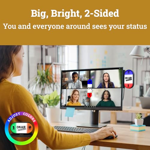 Busy Light for The Office, Zoom, Streams Meet, Webex, etc., Mac & PC - style: Vertical