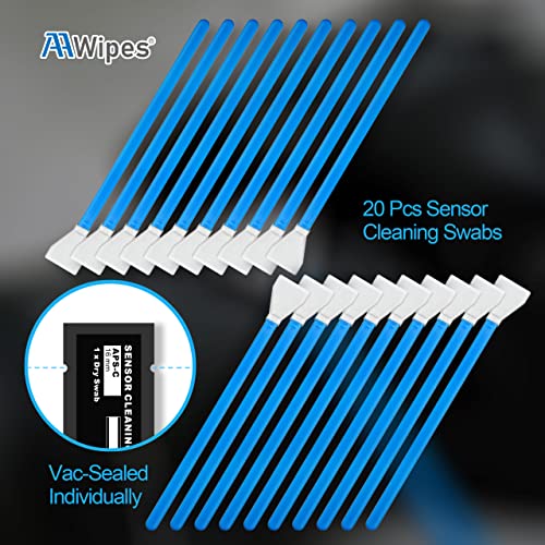 AAWipes Sensor Cleaning Swabs for APS-C Sensors of DDR DSLR or SLR Camera (20 Pack of 16 mm Sensor Cleaning Swabs) (HCS-16) - size: APS-C - 16mm