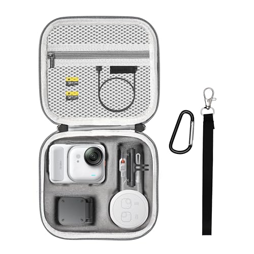 Carrying Bag for Insta 360 GO Ultra Accessories Storage Protective Case Hard Shell Cover for Insta360 GO Ultra Vlogging Action Camera Accessory - color: Grey