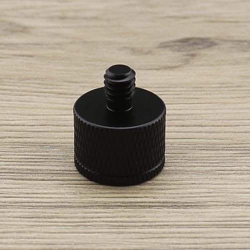 Create idea 2Pcs 5/8"-11 Female to 1/4"-20 Male Screw Reducer Aluminum Alloy Screw Adapter Studs Accessories for Camera Webcams Mic Stand