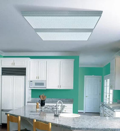Fluorolite Plastics Clear Acrylic Prismatic Fluorescent and LED lighting Panels 5 Pack 23.75"x47.75" | 0.100" Thick Fluorescent Light Covers for Ceiling Lights, Classroom light covers for Drop Ceiling - size: 23.75" x 47.75"