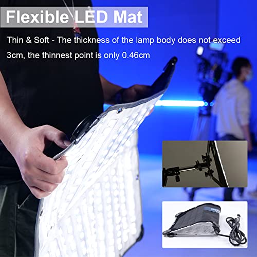 Aputure amaran F21x Bi-Color V-Mount LED Mat Foldable Flexible LED Light 2500K- 7500K CRI 95+, TLCI 98 App Control for Video Studio Photography Film Lighting with Sftobox,Carring Case (Amaran F21x)