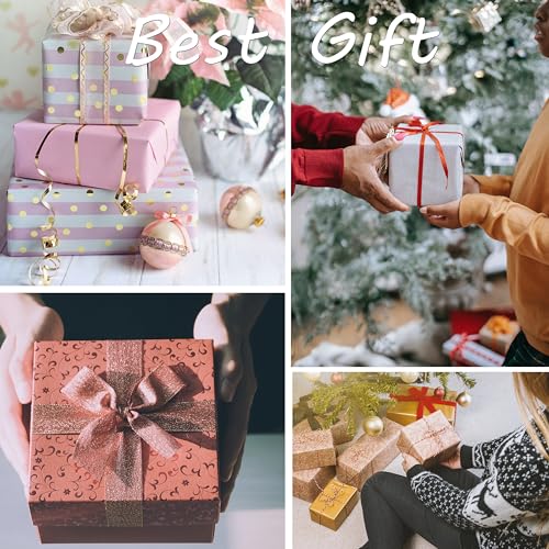 Famassi Rose Gold Desk Accessories，Office Supplies Set Acrylic Stapler Set Staple Remover, Tape Holder, 2 Ballpoint Pen, Scissor, Binder/Paper Clips and 1000pcs Staples. - color: Rose Gold