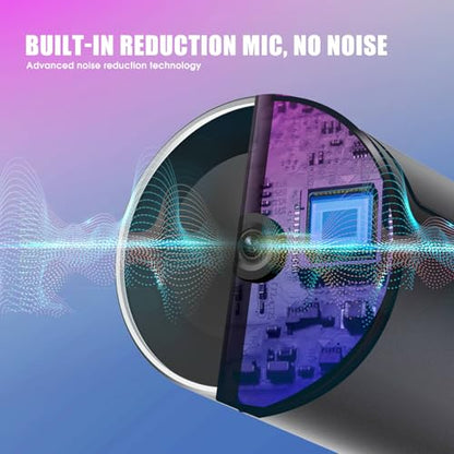 4K Webcam, UHD CMOS Sensor, Noise Canceling Mic, AI Autofocus, Adjustable FOV, Built-in Privacy Cover, Works for Teams, Zoom, Google Meet, PC/Mac/Laptop/MacBook/Tablet
