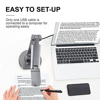 JOYUSING V500S 8MP Document Camera for Teachers, USB Visualiser for A3 Size, LED Light, AutoFocus, OCR for Windows, Classroom Presentation, Remote Teaching, Web Conferencing, Mac, Windows
