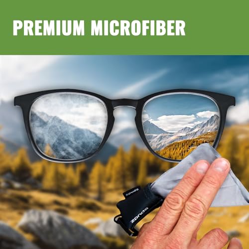 SPUDZ Ultra Microfiber Lens Cleaner with Closeable Bottom – Clip-On Pouch, Washable – for Binoculars, Scopes, Glasses, Screens | Ultra Brookie, 6 x 6 Inch - color: Brookie, size: 6 x 6 Inch